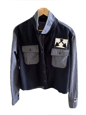 Upcycled Flannel Shacket by Lynne Valentine(Little Bit Different) L